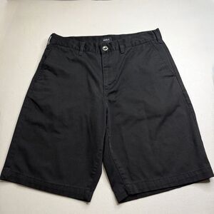 RVCA Americana Chino Black Shorts Mens 34x11 Skater Surfer Style Classic Fit